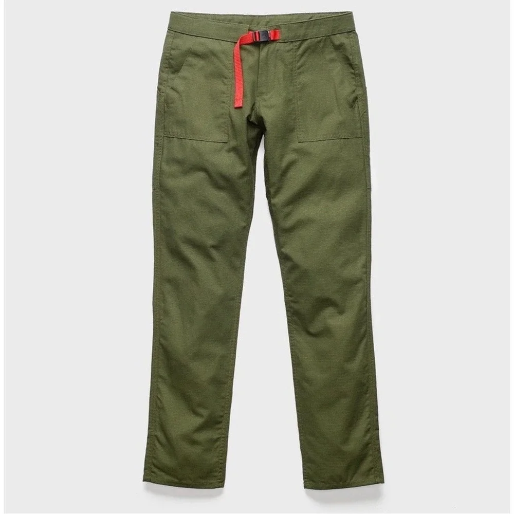 Topo Designs Pants Mountain Hiking Olive Green Women's Medium